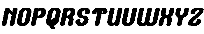 THE TIME Bold Italic Font UPPERCASE