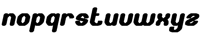THE TIME Bold Italic Font LOWERCASE