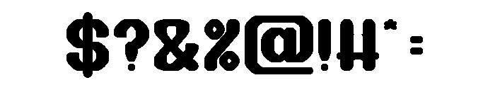 THE TIME Bold Font OTHER CHARS