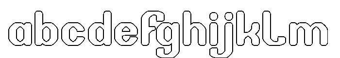 THE TIME-Hollow FONT