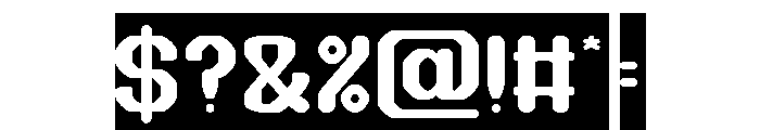 THE TIME-Inverse Font OTHER CHARS