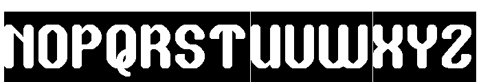 THE TIME-Inverse Font UPPERCASE