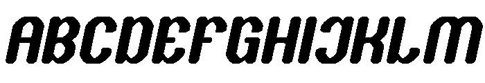 THE TIME Italic Font UPPERCASE