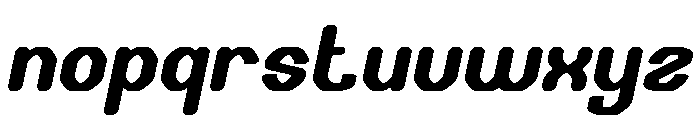 THE TIME Italic Font LOWERCASE
