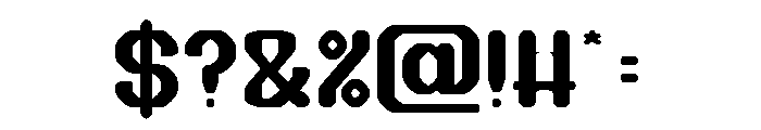 THE TIME Font OTHER CHARS