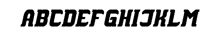 THE TROJAN HORSE Bold Italic Font UPPERCASE