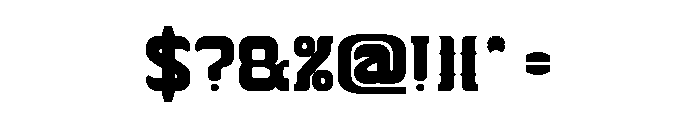THE TROJAN HORSE Bold Font OTHER CHARS