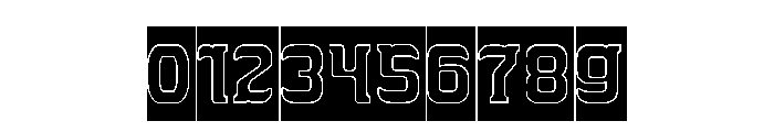 THE TROJAN HORSE-Hollow-Inverse Font OTHER CHARS