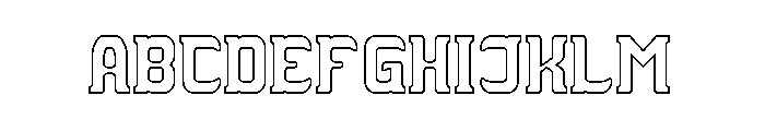 THE TROJAN HORSE-Hollow Font UPPERCASE