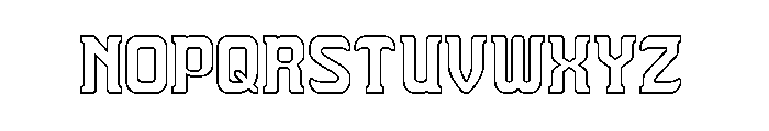THE TROJAN HORSE-Hollow Font UPPERCASE