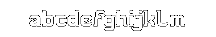 THE TROJAN HORSE-Hollow FONT