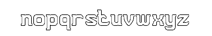 THE TROJAN HORSE-Hollow Font LOWERCASE