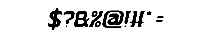 THE TROJAN HORSE Italic Font OTHER CHARS