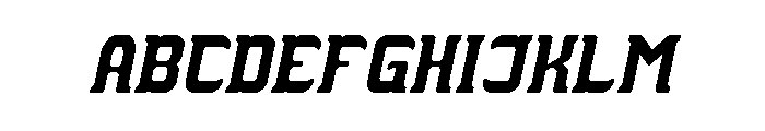 THE TROJAN HORSE Italic Font UPPERCASE