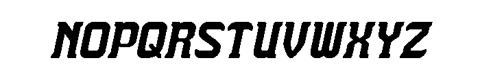 THE TROJAN HORSE Italic Font UPPERCASE