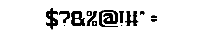 THE TROJAN HORSE Font OTHER CHARS