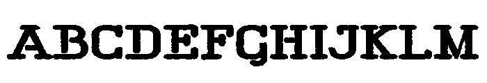 THE Wanted Font UPPERCASE