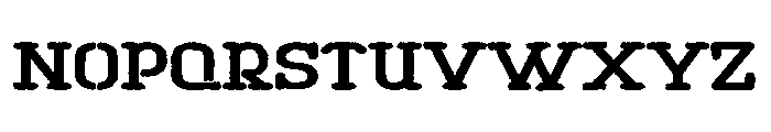 THE Wanted Font UPPERCASE