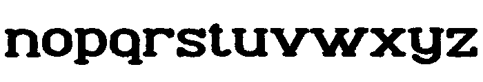 THE Wanted Font LOWERCASE