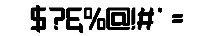 THEFROX-Regular Font OTHER CHARS