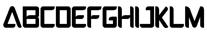 THEFROX-Regular Font UPPERCASE