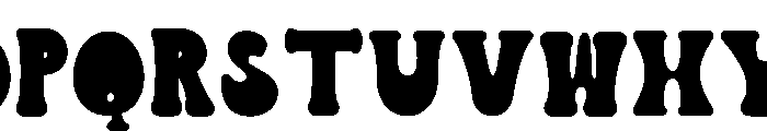 THICK WORK Regular Font UPPERCASE