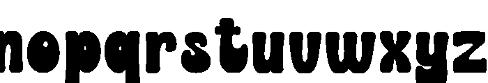 THICK WORK Regular Font LOWERCASE