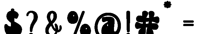 THICKWORK-Regular Font OTHER CHARS