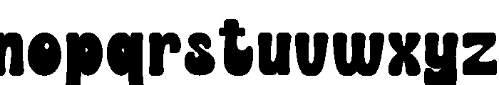 THICKWORK-Regular Font LOWERCASE