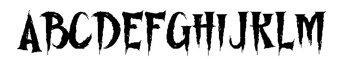 THIORN Font UPPERCASE