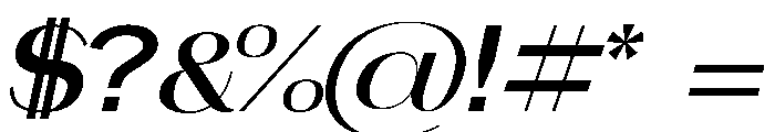 THIRINE Italic Font OTHER CHARS