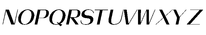 THIRINE Italic Font UPPERCASE