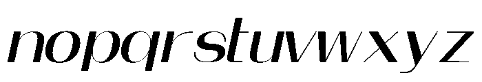 THIRINE Italic Font LOWERCASE