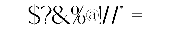 THOCHA Regular Font OTHER CHARS