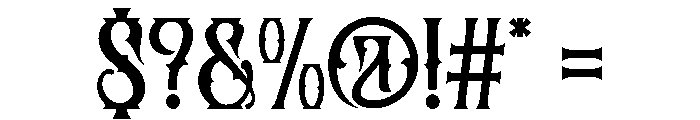 THUNDER BREATHING Regular Font OTHER CHARS