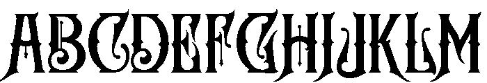 THUNDER BREATHING Regular Font UPPERCASE