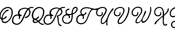 Thagline-Regular Font UPPERCASE