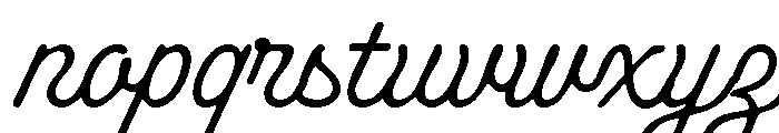 Thagline-Regular Font LOWERCASE