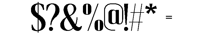 Thalier Estelle Regular Font OTHER CHARS