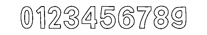 Thalora Outline Font OTHER CHARS