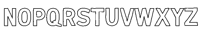 Thalora Outline Font UPPERCASE