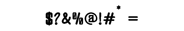 Thanester Font OTHER CHARS