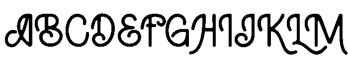 Thanester Font UPPERCASE