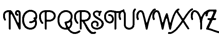 Thanester Font UPPERCASE