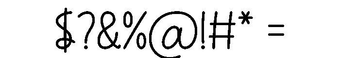 Thankful Handmade Font OTHER CHARS