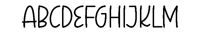 Thankful Handmade Font UPPERCASE