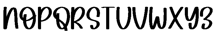 Thankful Remember Regular Font UPPERCASE