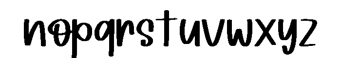 Thankful Remember Regular Font LOWERCASE