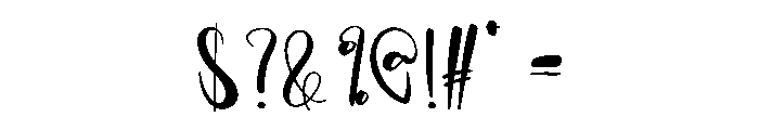 Thankful Valentine Font OTHER CHARS
