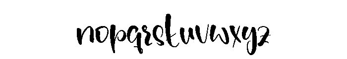 Thankful Valentine Font LOWERCASE